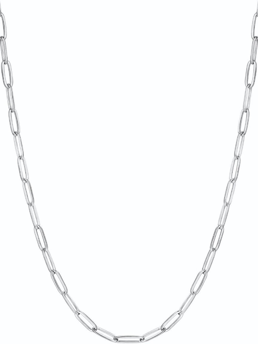 Stylish Paperclip Chain Necklace for Women - 4 Colors, Adjustable 14"-24" for